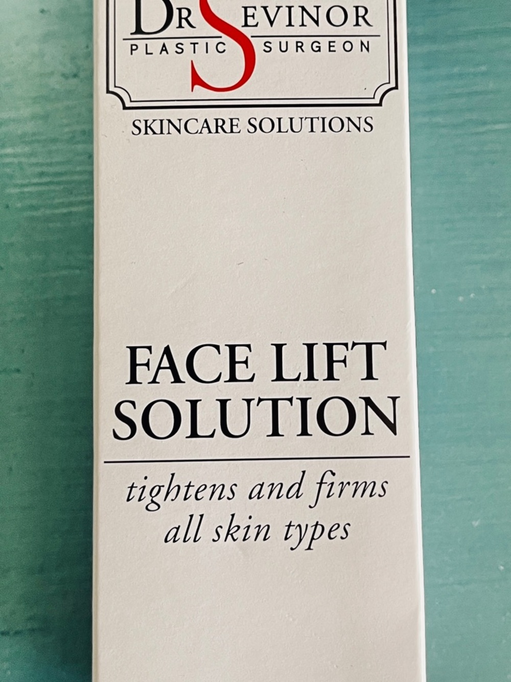 Dr. Sevinor Plastic Surgeon Face Lift Solution Moisturizer All Skin Types